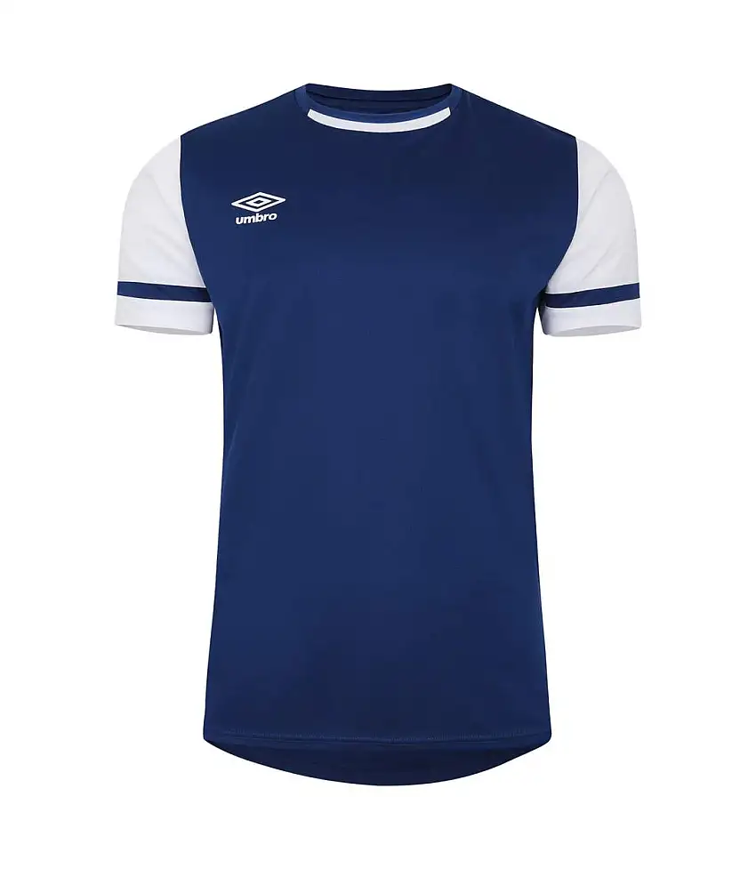 Mens Cavelle Jersey T-shirt Navy Brilliant White Umbro