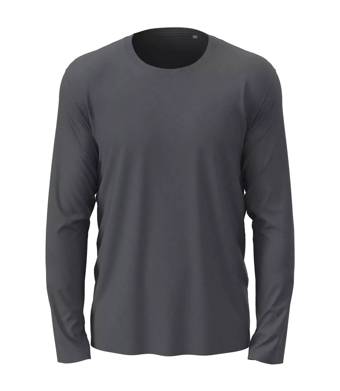 Mens Classic Long Sleeved Tee Slate Grey Stedman