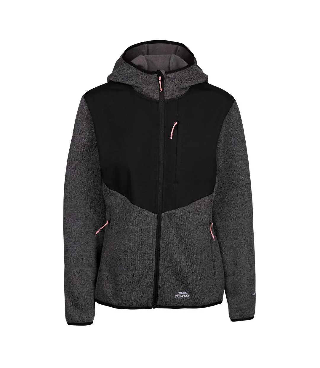 Womens/ladies Tierra Fleece Jacket Grey Marl Trespass