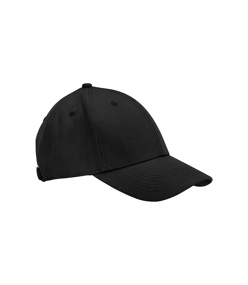 6 Panel Cotton Canvas Cap Black Beechfield