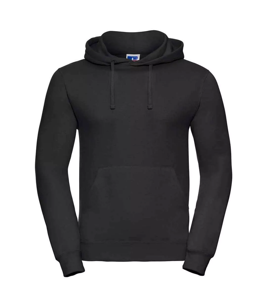 Mens Plain Hoodie Black Russell
