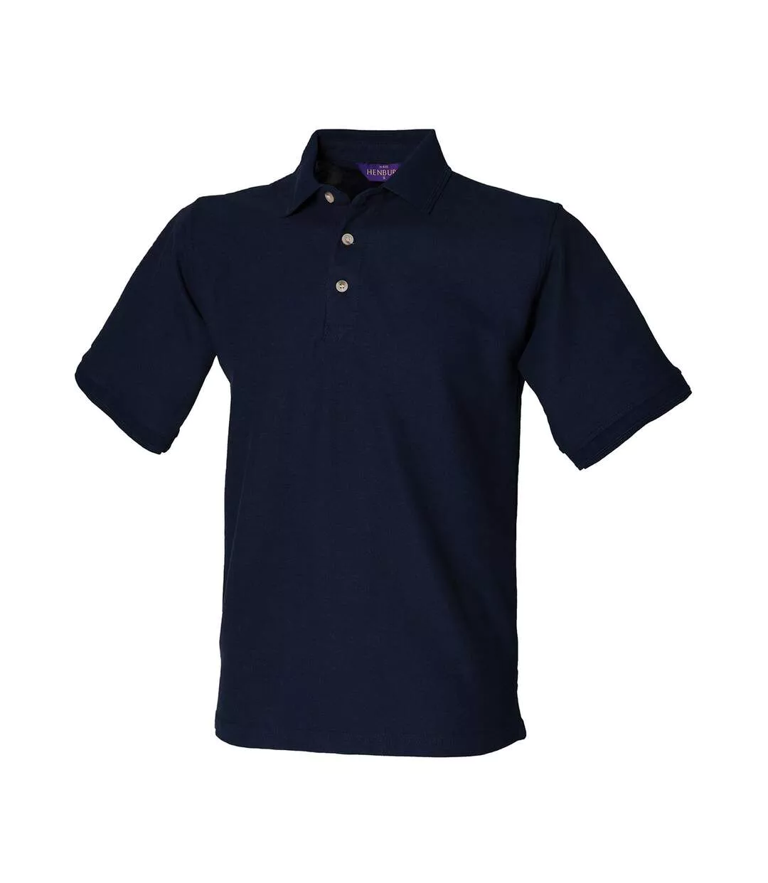 Mens Ultimate Pique Polo Shirt Navy Henbury
