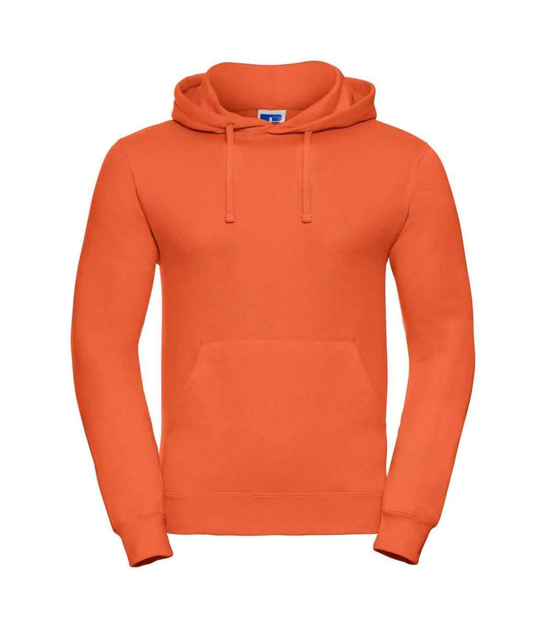 Mens Plain Hoodie Orange Russell