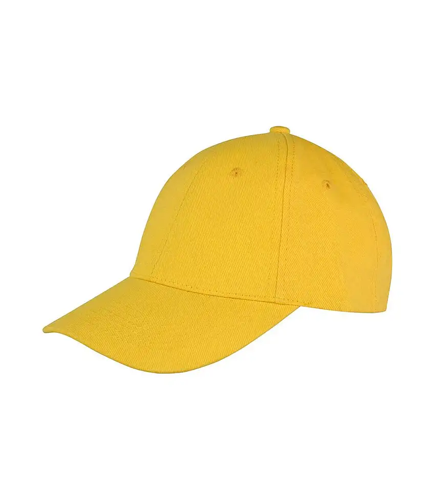 Unisex Adult Memphis Brushed Cotton Cap Yellow Result Headwear