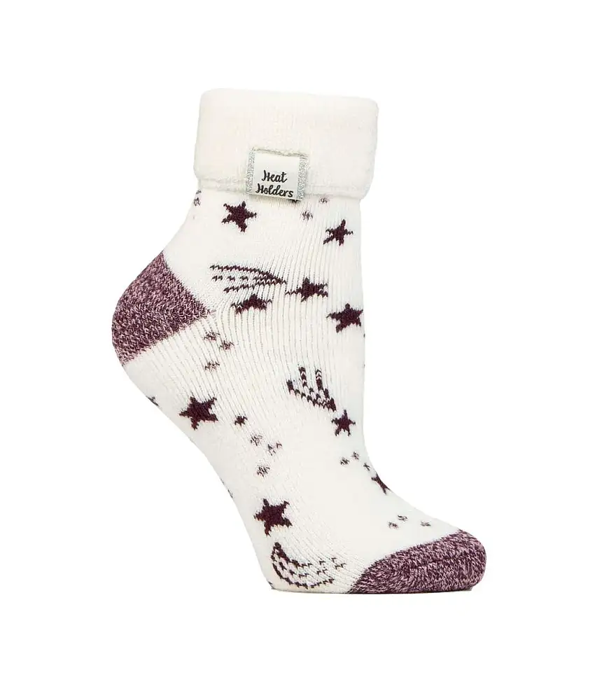 Cozy Turn-Over Cuff Lounge Socks | Warm Winter Socks for Women