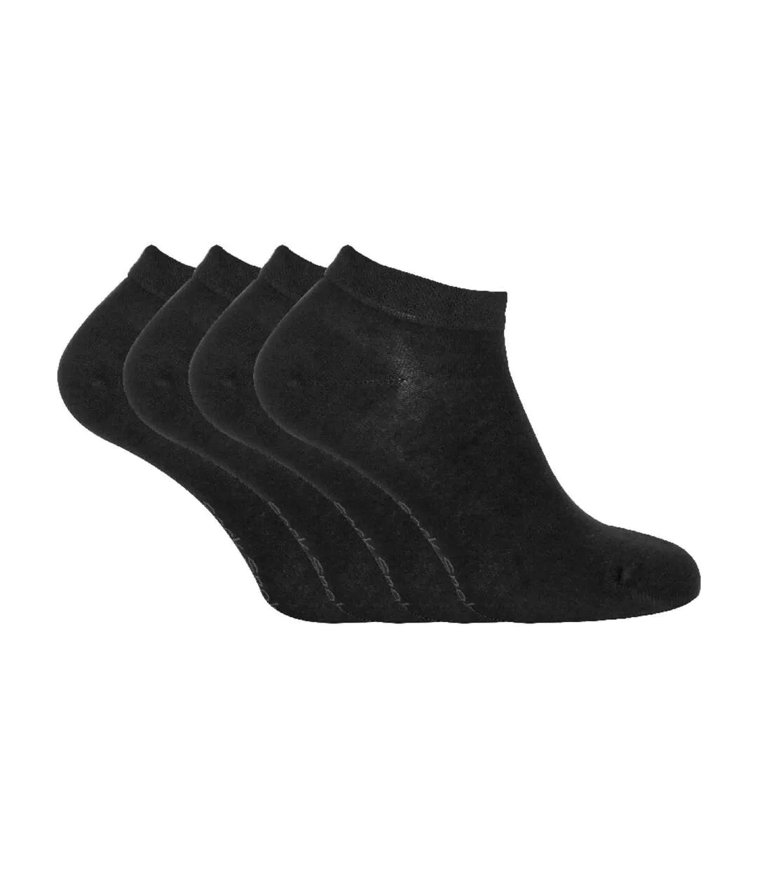 4 Pack Mens Luxury Bamboo Low Cut Trainer Socks