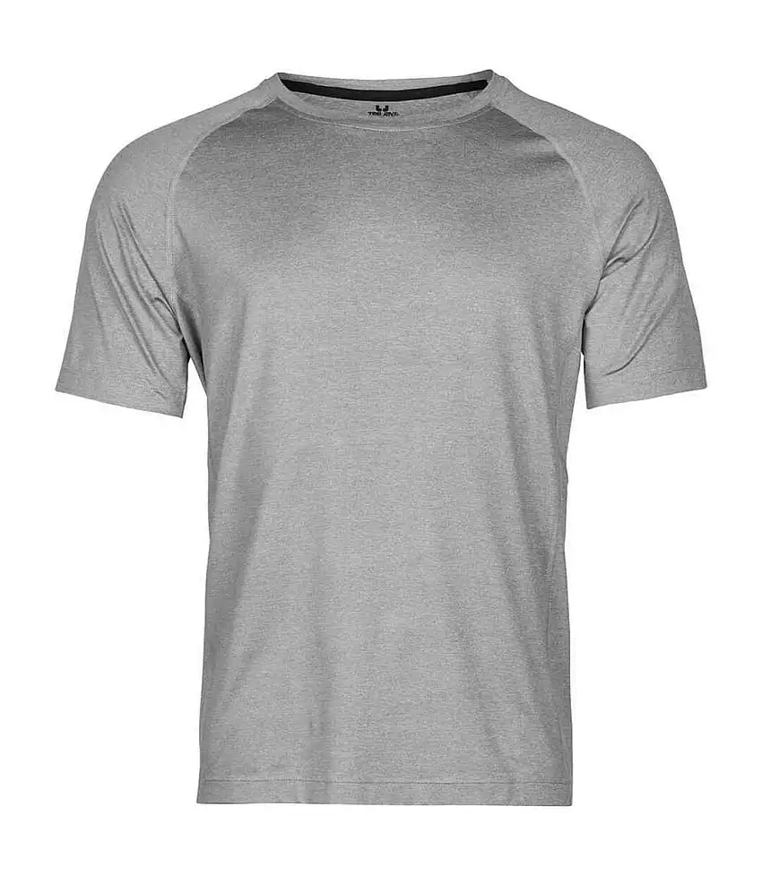 Mens Cooldry T-shirt Grey Melange Tee Jays
