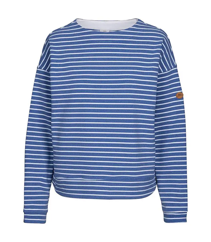 Womens/ladies Soothing Striped Marl Top Indigo Trespass