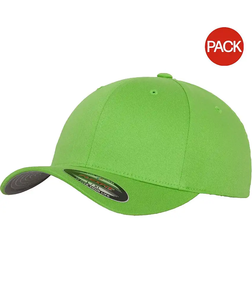 Yupoong Mens Flexfit Fitted Baseball Cap (Pack of 2) (Fresh Green) - UTRW6703