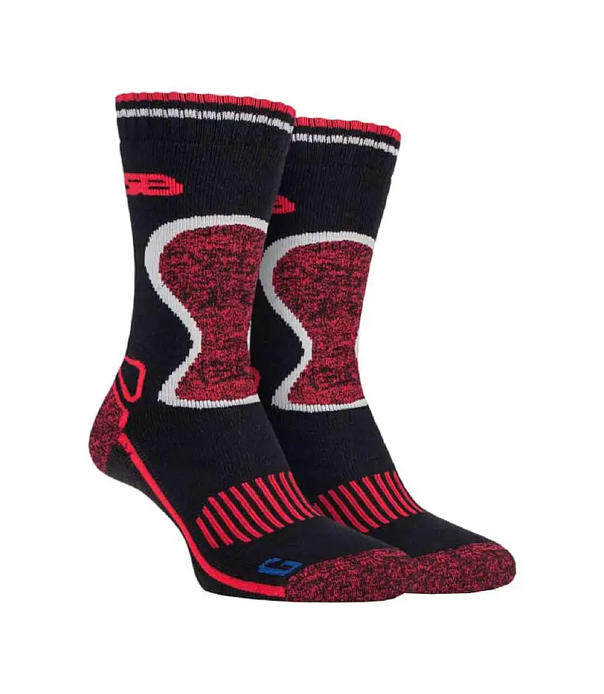 2 Pack Mens Heavy Duty Wool Blend Socks for Winter