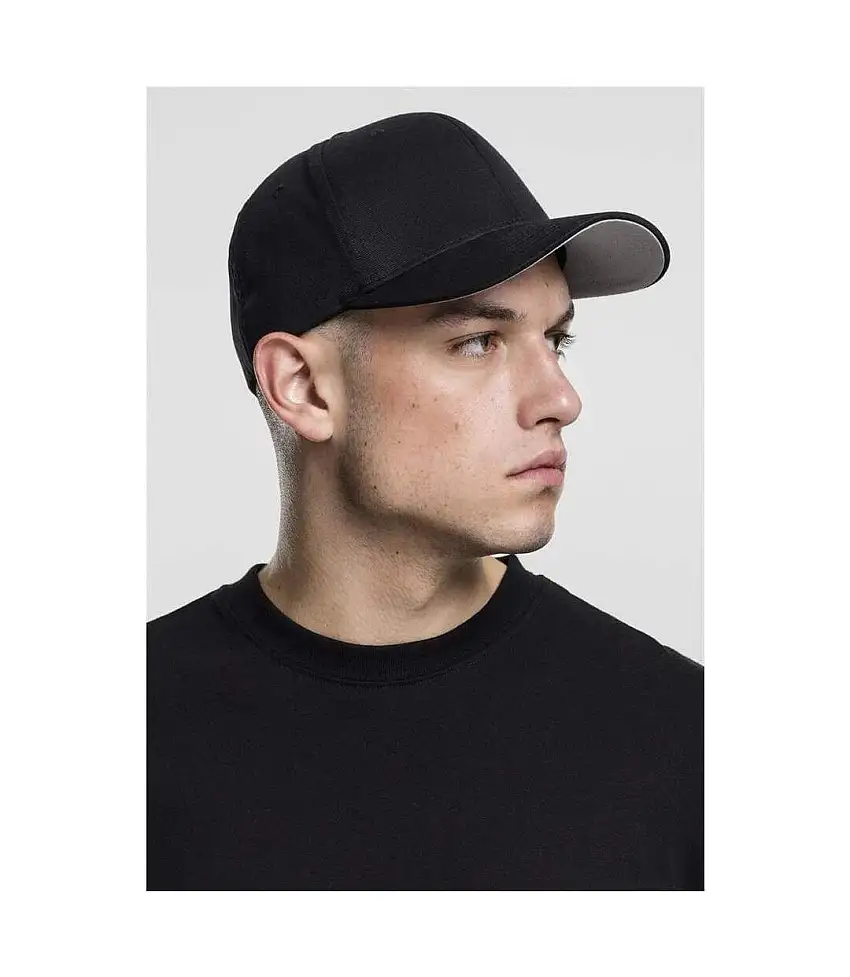 Yupoong Mens Flexfit Fitted Baseball Cap (Black) - UTRW2889