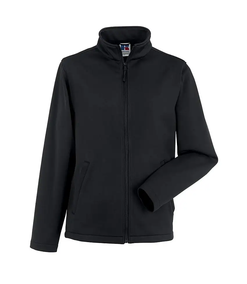 Mens Smart Soft Shell Jacket Black Russell