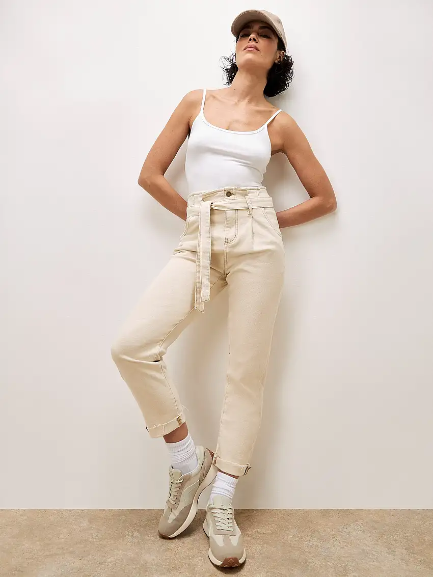 Stella Mom Jeans Cream
