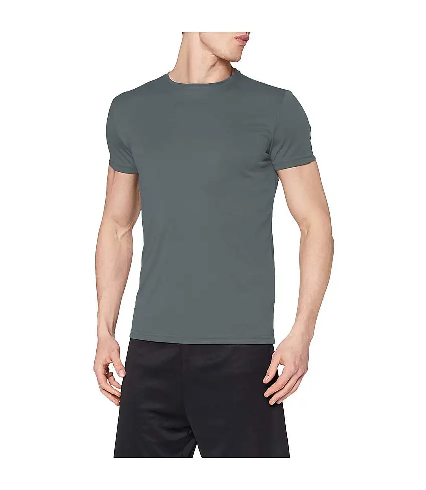 Mens Active Sports Tee Granite Grey Stedman