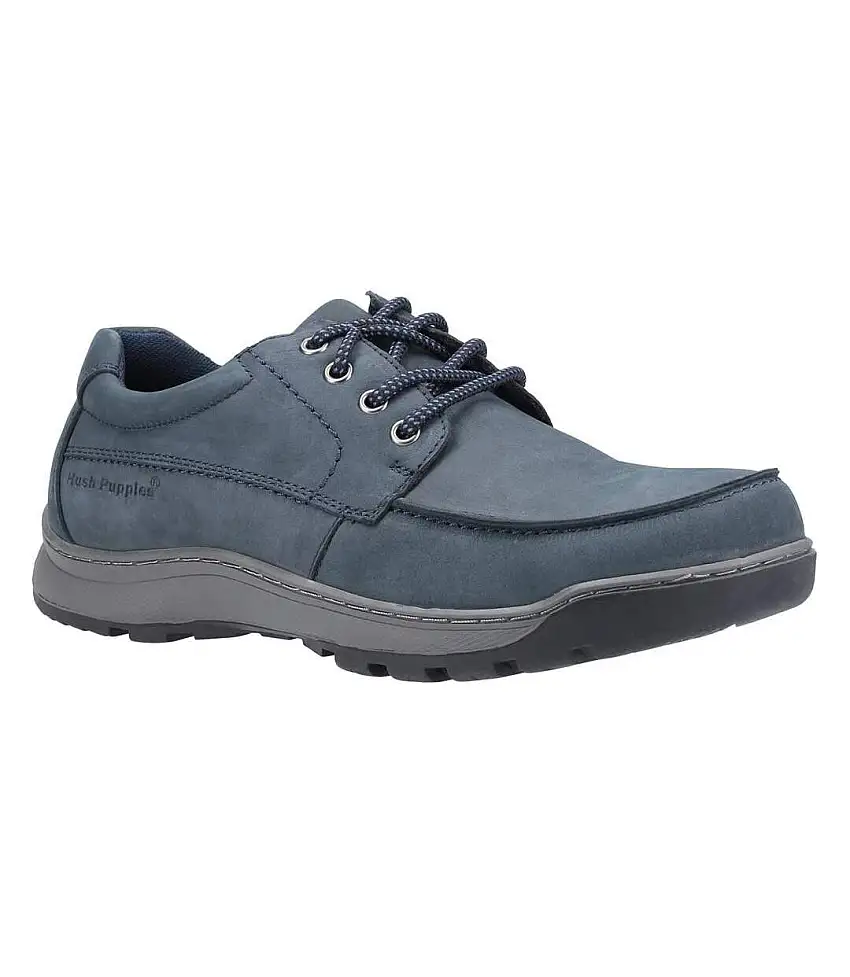 Mens Tucker Lace Up Shoes Navy Hush Puppies