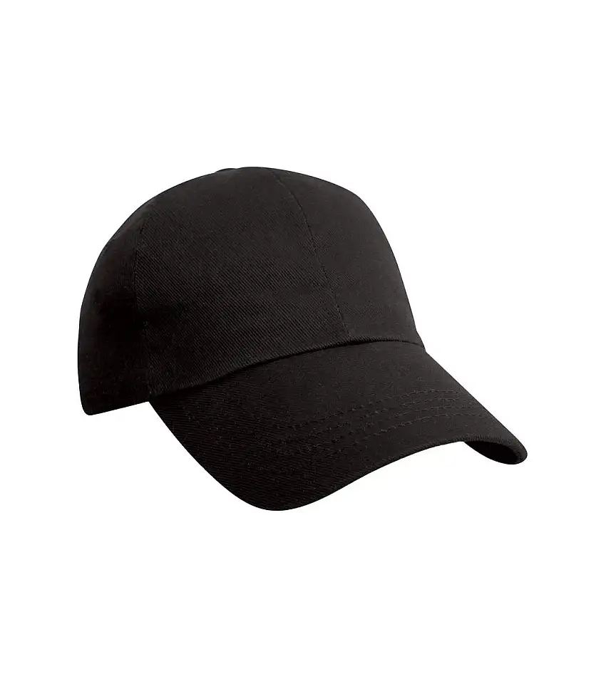 Pro Style Heavy Cotton Cap Black Result Headwear