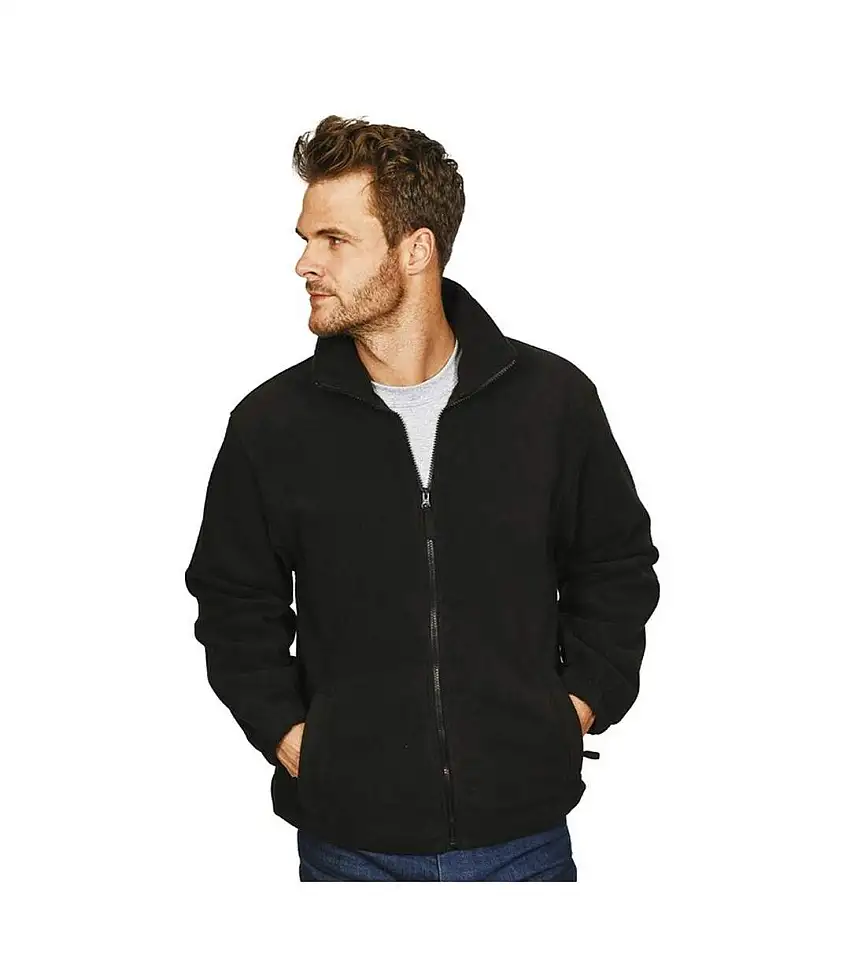 Absolute Apparel Heritage Full Zip Fleece (Black Opal) - UTAB128