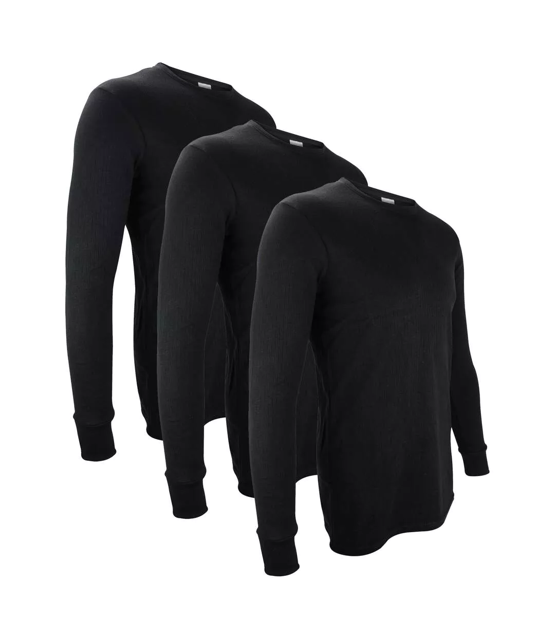 3 Pack Mens Thermal Underwear Top | Winter Base Layer Long Sleeve Top