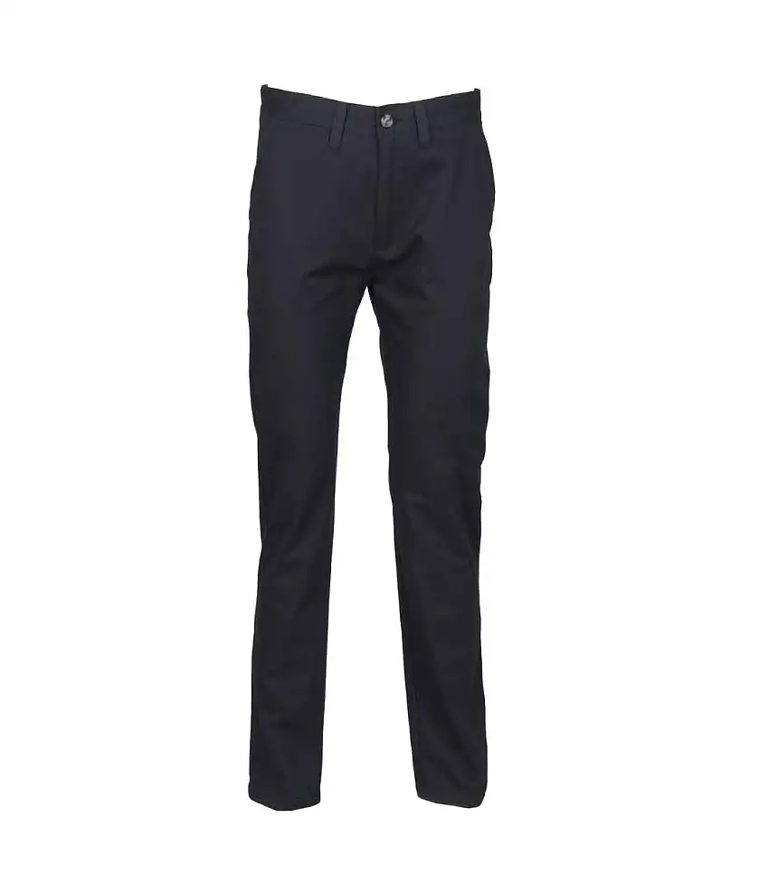 Womens/ladies 65/35 Flat Fronted Slim Fit Chino Work Trousers Navy Henbury