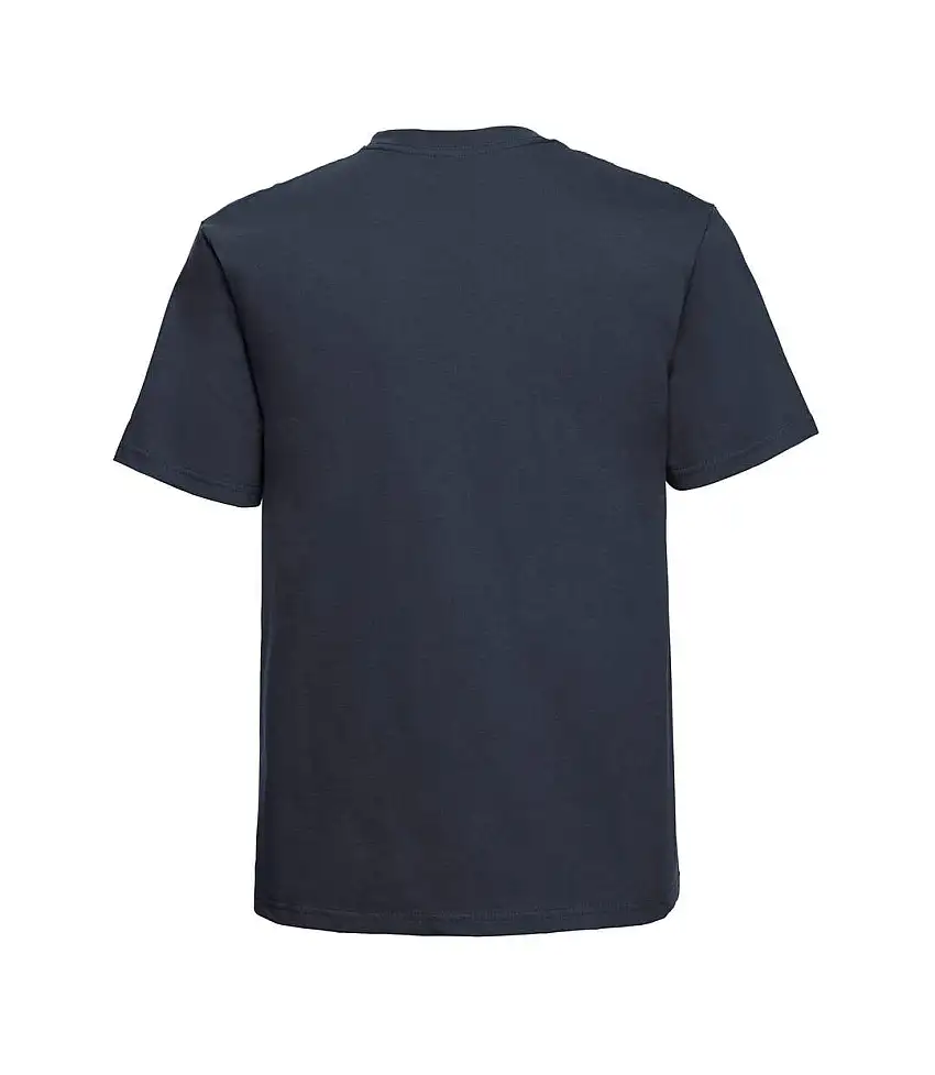 Mens Classic Combed Cotton Heavyweight T-shirt French Navy Russell
