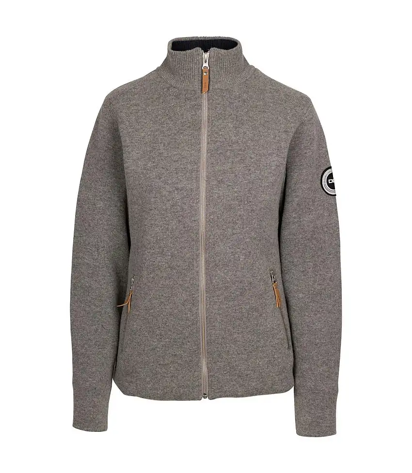 Womens/ladies Tinahely Fleece Jacket Grey Trespass