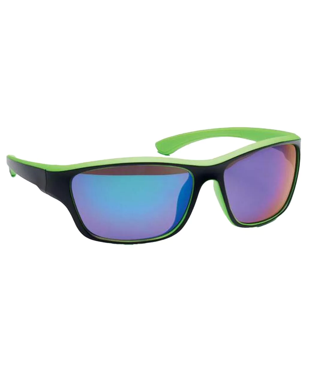 Yuma Uv Mirrored Sport Sunglasses One Size Lime MidOcean