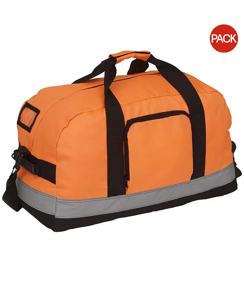 Yoko Hi-Vis Seattle Duffle Bag (Pack of 2) (Orange) (One Size) - UTRW6919
