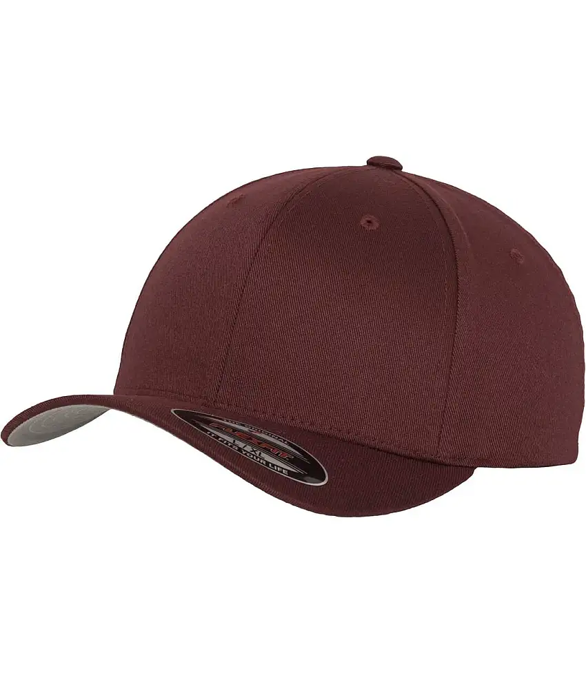 Yupoong Mens Flexfit Fitted Baseball Cap (Maroon) - UTRW2889