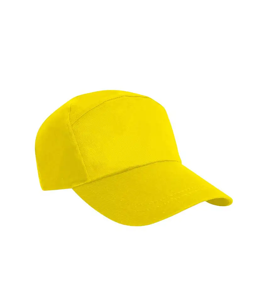 Advertising 7 Panel Baseball Cap Yellow Result Headwear