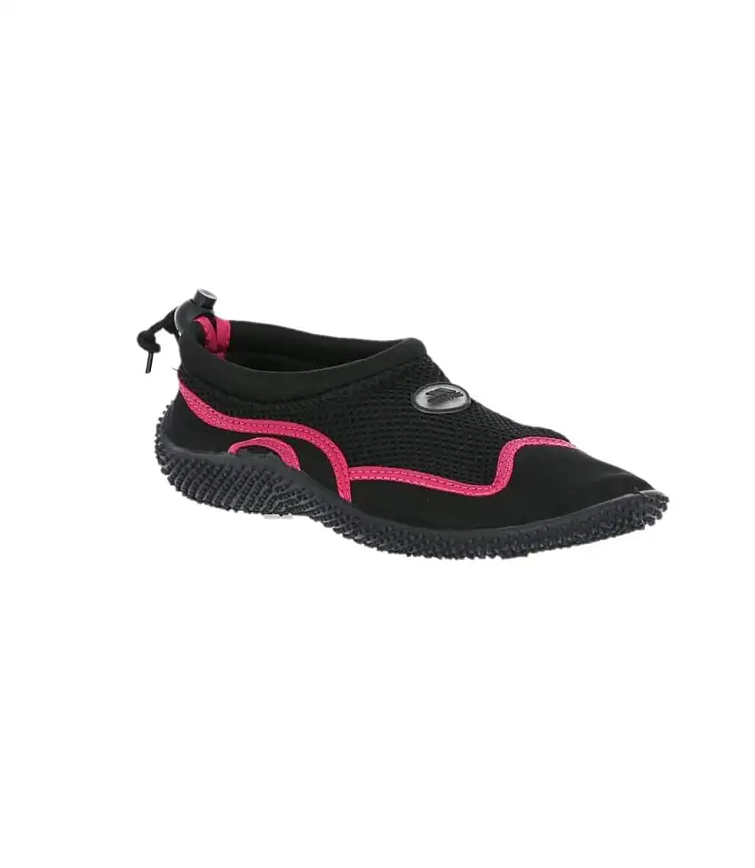 Adults Unisex Paddle Aqua Swimming Shoe Black Raspberry Trespass
