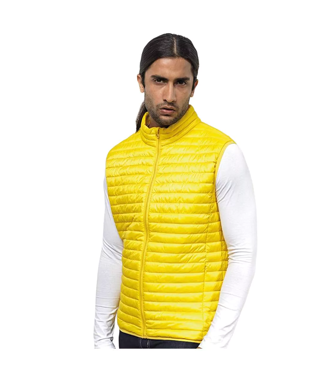 2786 Mens Tribe Fineline Padded Gilet/Bodywarmer (Bright Yellow) - UTRW5016
