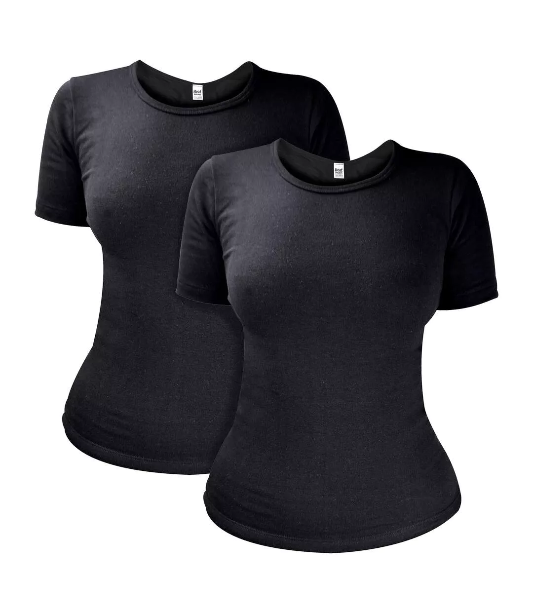 2 Pack Ladies Short Sleeve Thermal Top for Winter