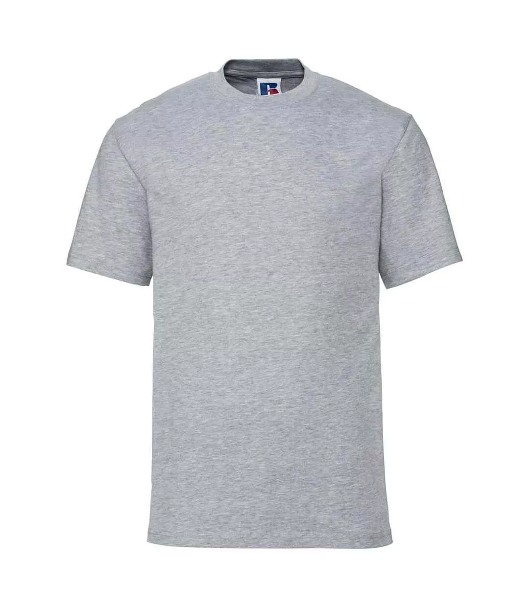 Mens Ringspun Cotton Classic T-shirt Light Oxford Russell