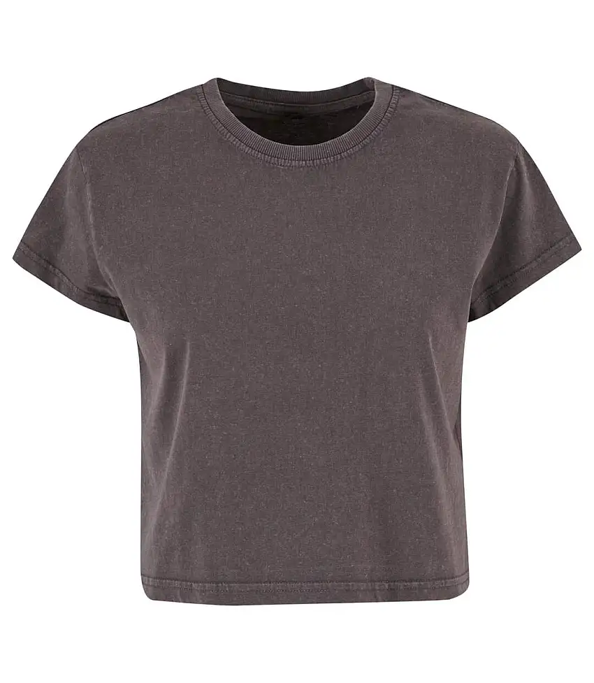 Womens/ladies Vintage Cropped T-shirt Magnet Build Your Brand