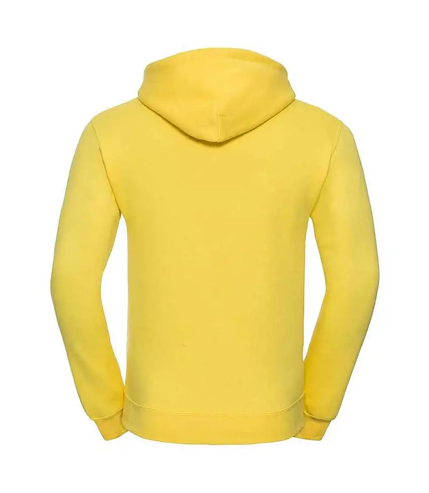 Mens Plain Hoodie Yellow Russell
