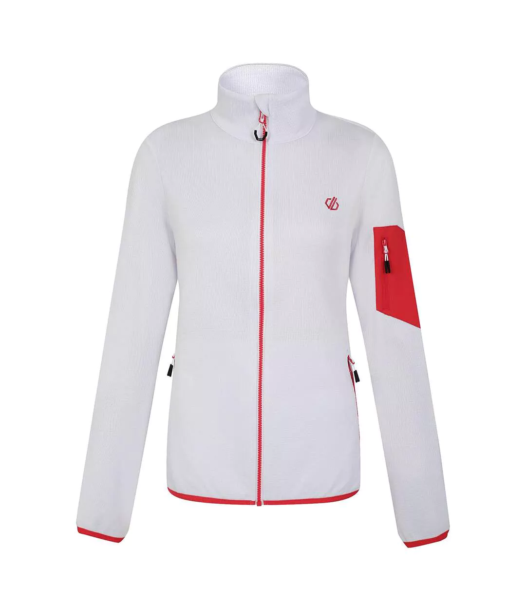 Womens/ladies Mountain Series Full Zip Fleece Jacket White Dare 2B