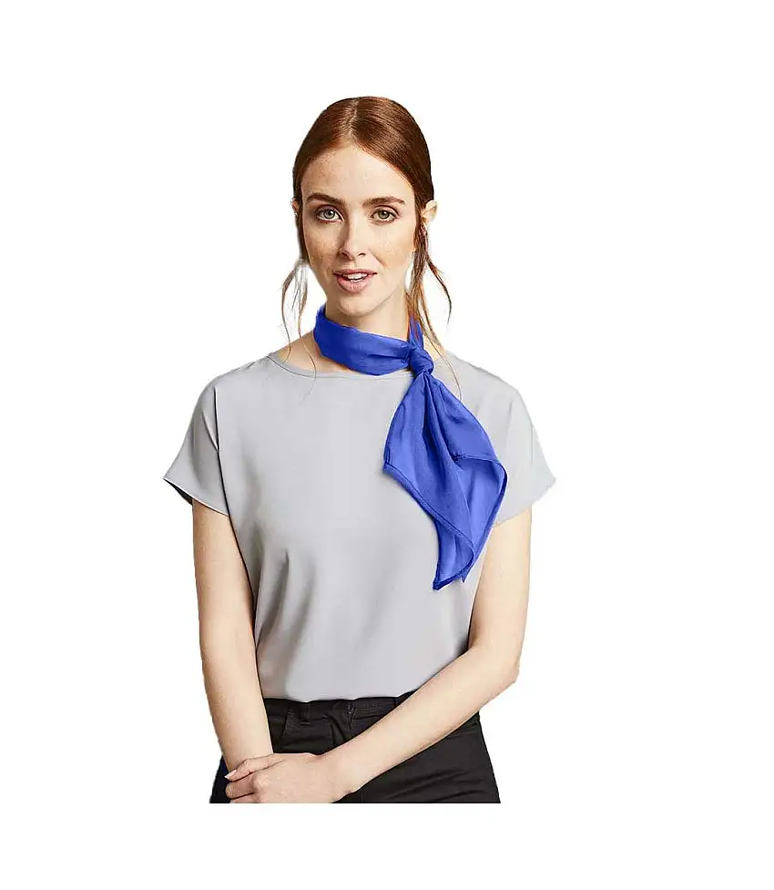 Ladies/womens Work Chiffon Formal Scarf One Size Royal Premier