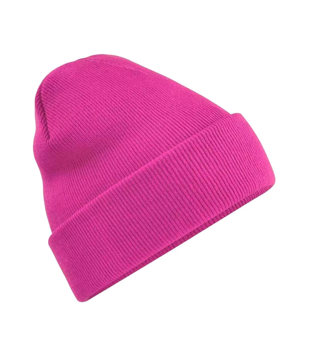 Unisex Original Cuffed Beanie Winter Hat Fuchsia Beechfield