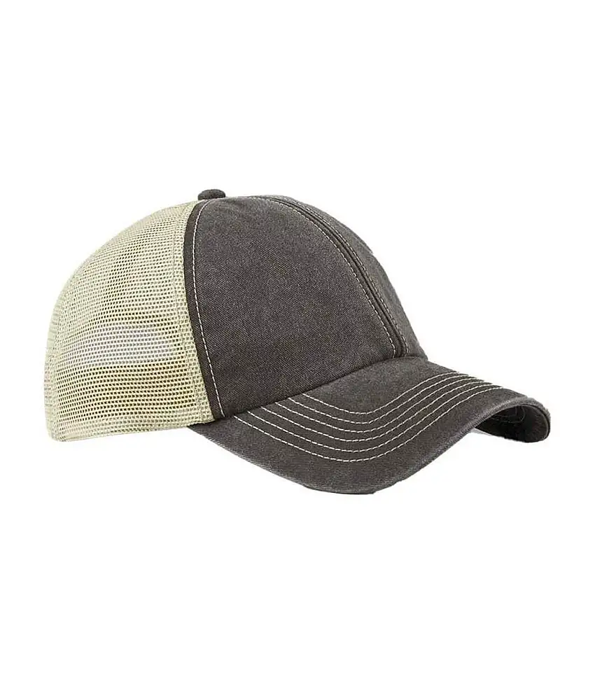 Vintage 6 Panel Trucker Cap Brown Stone Beechfield