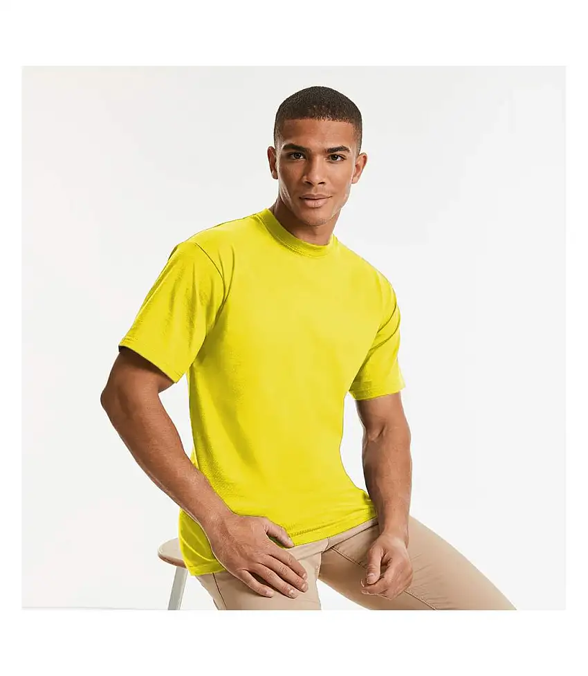 Jerzees Colours Mens Classic Short Sleeve T-Shirt (Yellow) - UTBC577