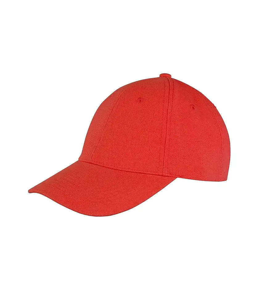 Memphis 6 Panel Brushed Cotton Low Profile Baseball Cap Red Result Headwear