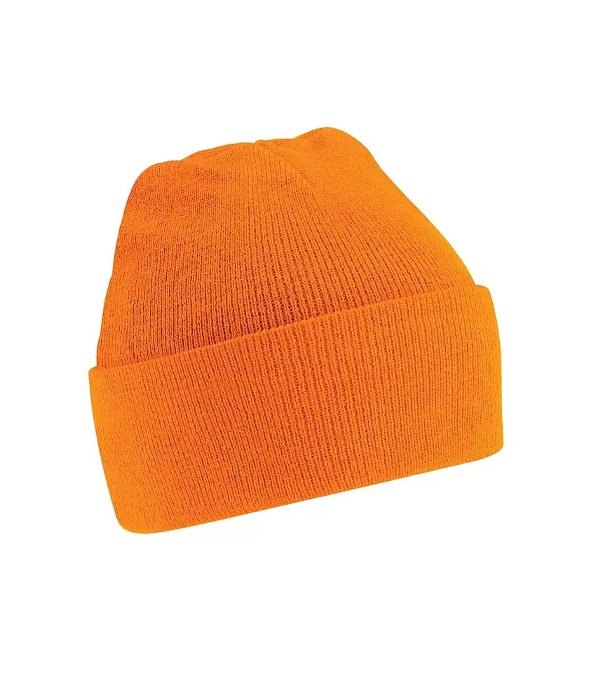 Unisex Original Cuffed Beanie Winter Hat Orange Beechfield