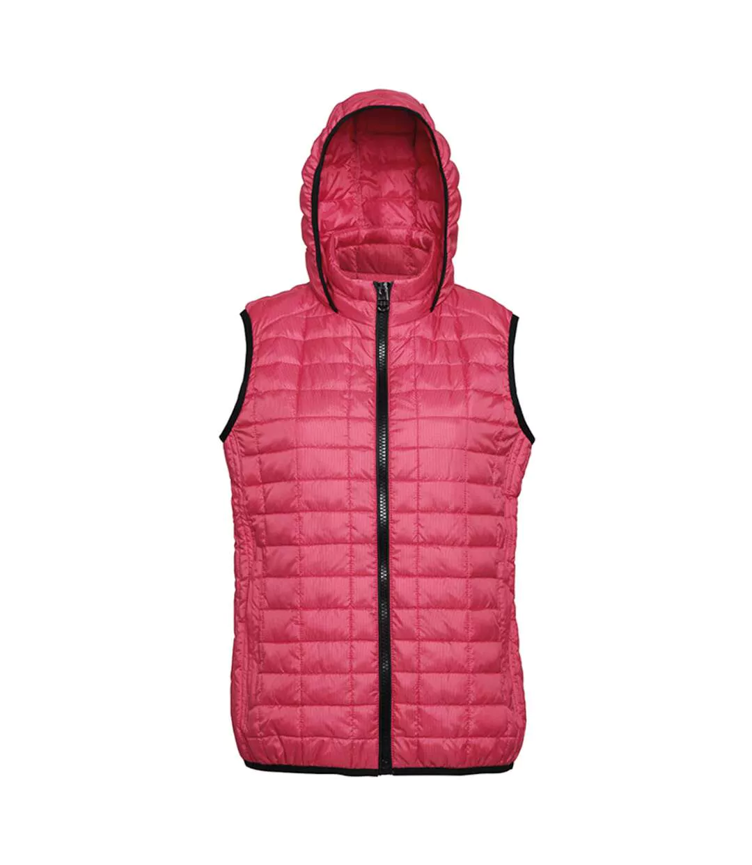 2786 Womens/Ladies Honeycomb Zip Up Hooded Gilet/Bodywarmer (Red) - UTRW5262