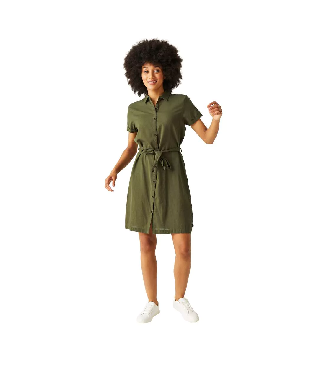 Womens/ladies Rema Shirt Dress Four Leaf Clover Regatta