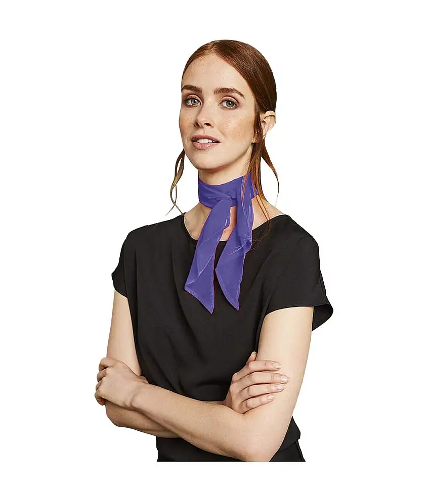 Ladies/womens Work Chiffon Formal Scarf One Size Purple Premier