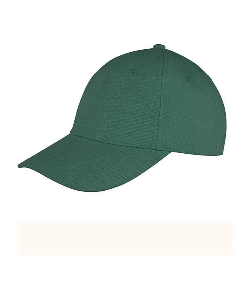 Unisex Adult Memphis Brushed Cotton Cap Bottle Green Result Headwear