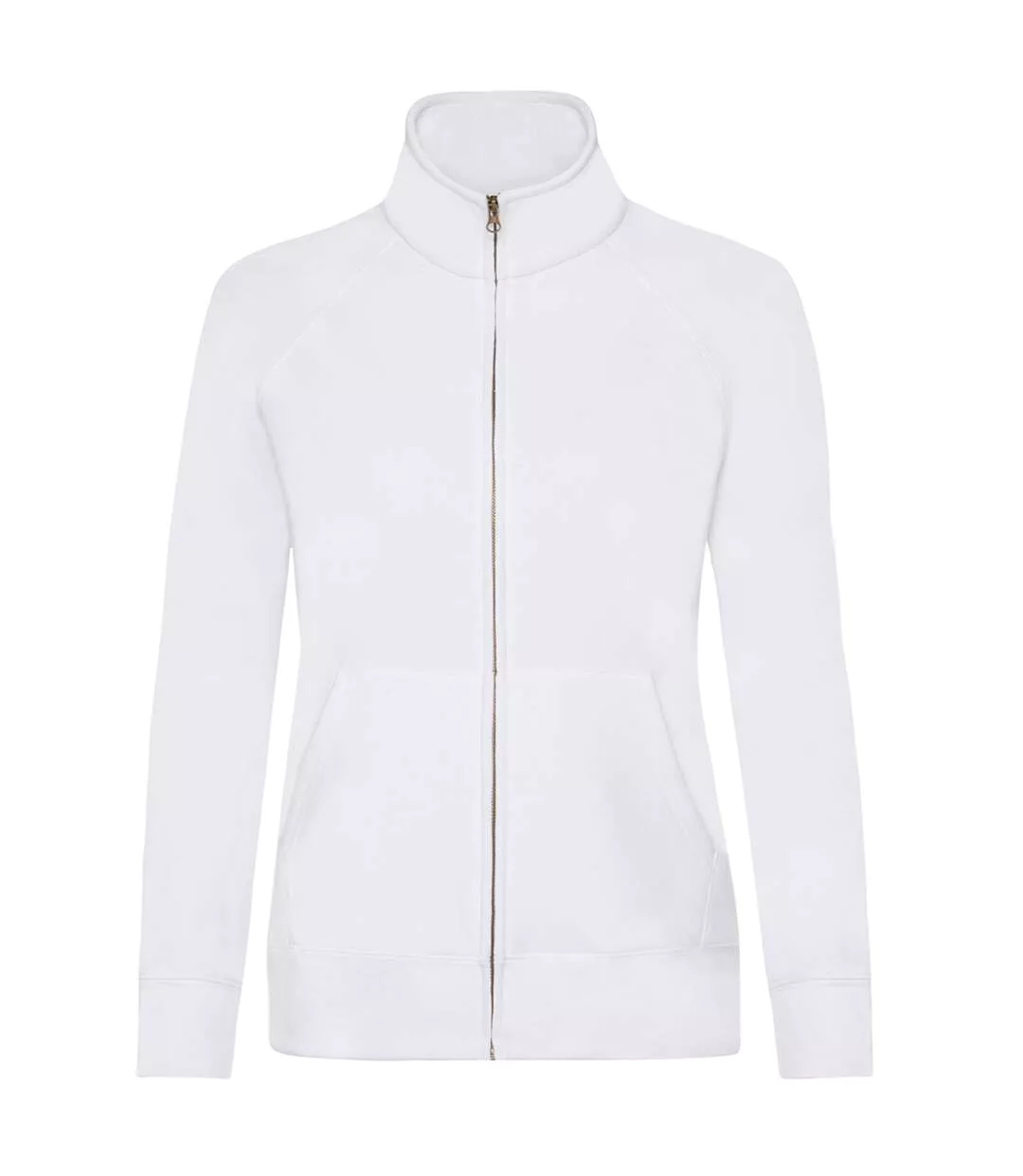 Fruit Of The Loom Ladies/Womens Lady-Fit Fleece Sweatshirt Jacket (White) - UTBC1371