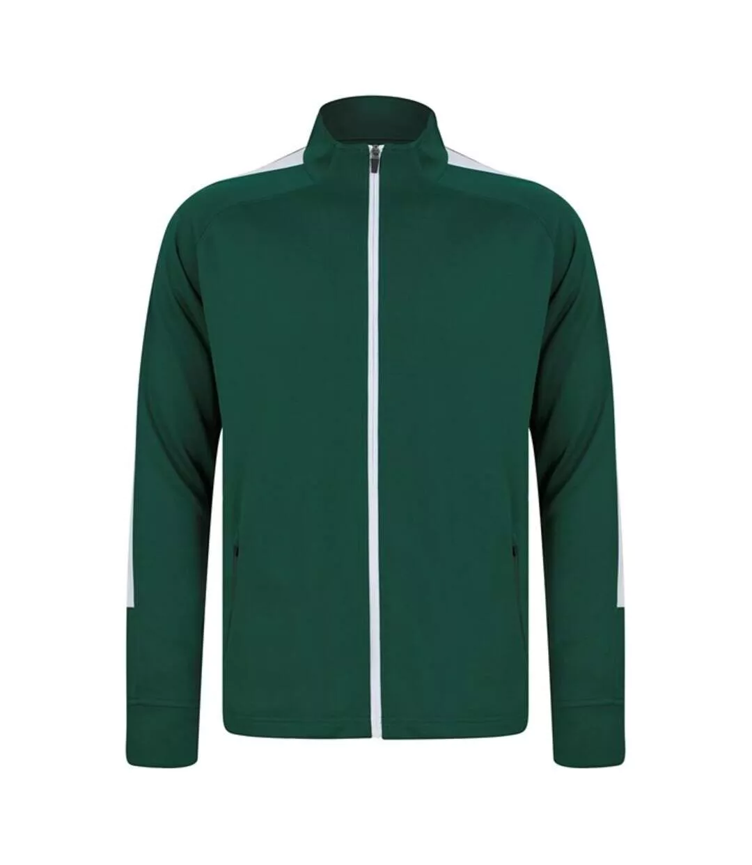 Finden & Hales Womens/Ladies Track Top (Bottle Green/White) - UTRW7820