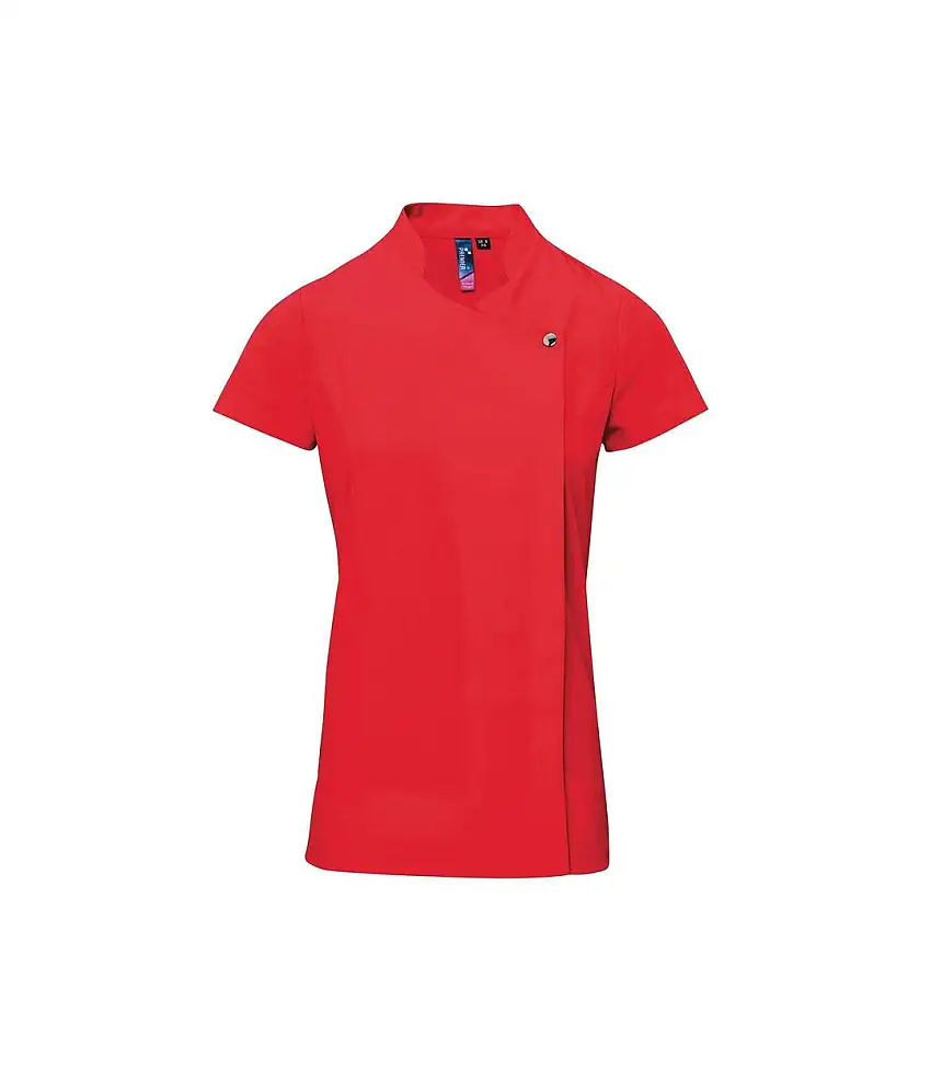 Ladies/womens *blossom* Tunic / Health Beauty & Spa / Workwear Strawberry Red Premier