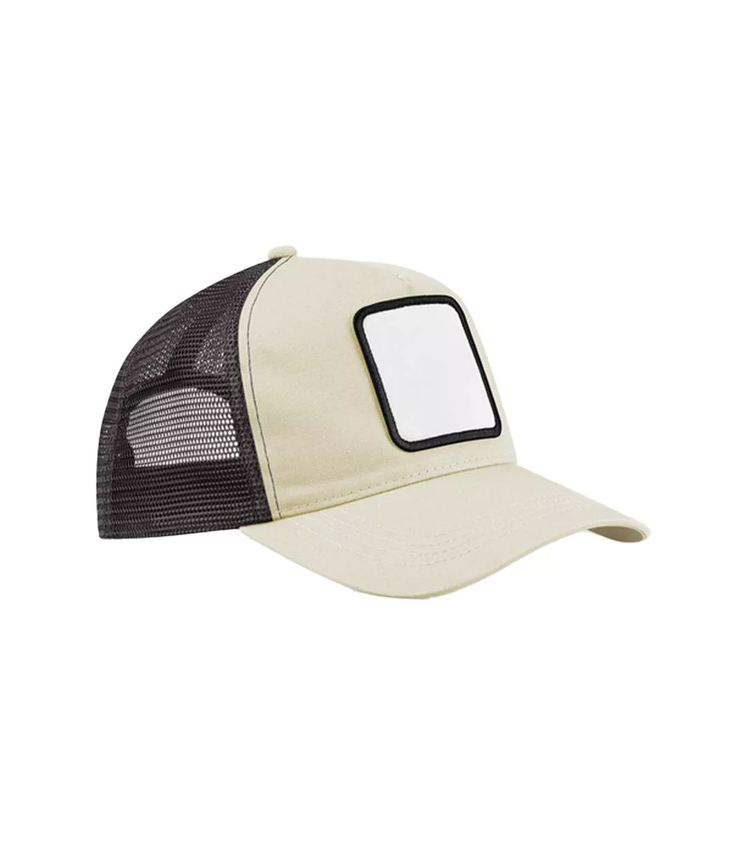 Appliqué 5 Panel Trucker Cap Stone Shadow Grey Beechfield